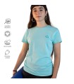 Camiseta Yoga básica ZAFUKI chica, algodón orgánico cuello redondo