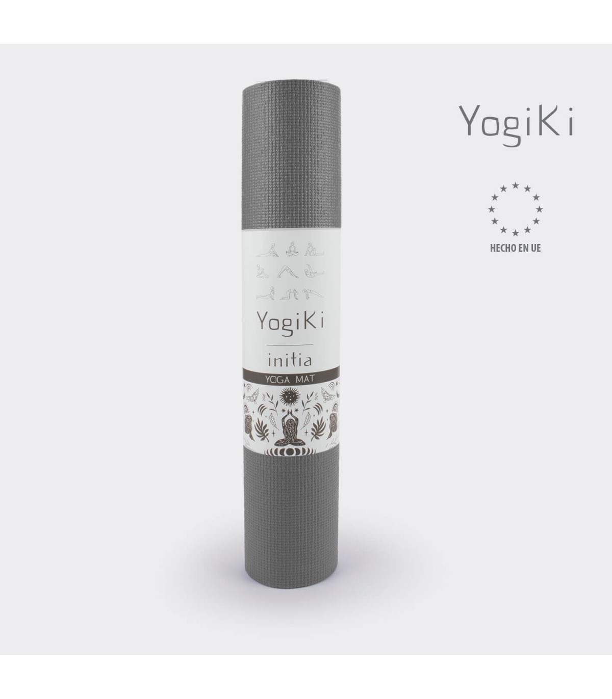 Esterilla yoga - PVC - YoguiKi Initia Gris Marengo