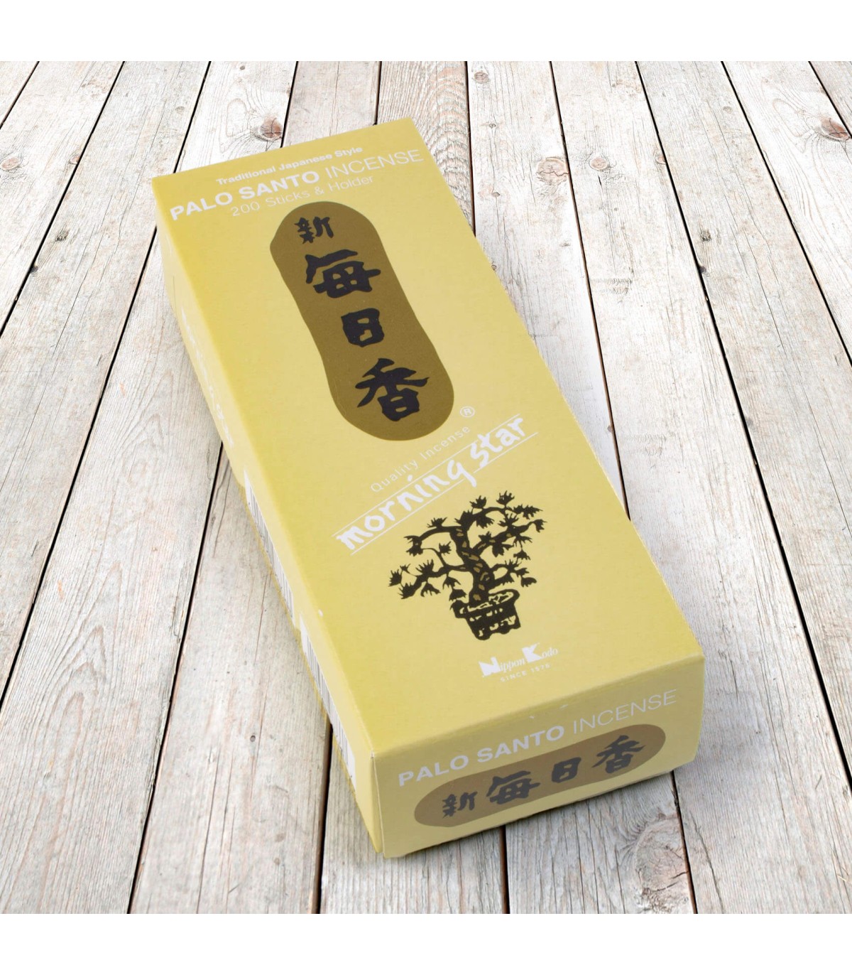 Caja de 50 varitas de incienso japonés, MORNING STAR PINE, aroma a pino