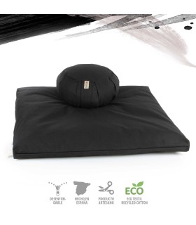 Set meditación - zabutón extra confort + zafu redondo desenfundable - ECO