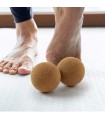 Set 2 bolas automasaje yoga - corcho natural
