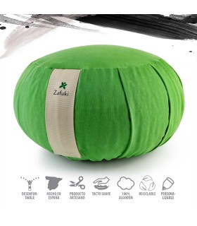 Zafu redondo DESENFUNDABLE - cojín para meditación y yoga
