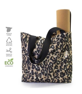 Bolsa mediana porta material yoga, meditación - Animal Print